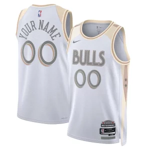Magnífico Estupendo Chicago Bulls Nike Unisex 2024/25 Custom Swingman Jersey City Edition White  para la gran final