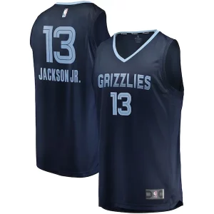 Robusto Jaren Jackson Jr. Memphis Grizzlies Replica Fast Break Jersey Navy Icon Edition  para la gran final