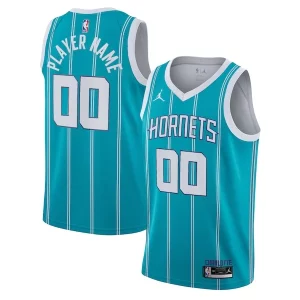 Moderno Original Charlotte Hornets Jordan Brand 2020/21 Swingman Custom Jersey Icon Edition Teal  para la gran final