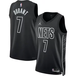 Elegante Kevin Durant Brooklyn Nets Jordan Brand Unisex Swingman Jersey Statement Edition Black  para la gran final