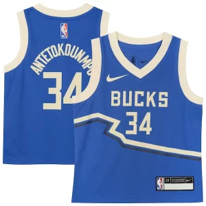 Fácil de llevar Atractivo Giannis Antetokounmpo Milwaukee Bucks Nike Toddler 2024/25 Swingman Player Jersey City Edition Royal  para la gran final