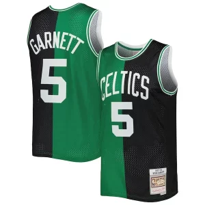 Comodo Kevin Garnett Boston Celtics Hardwood Classics 2007/08 Split Swingman Jersey Black/Kelly Green  para la gran final