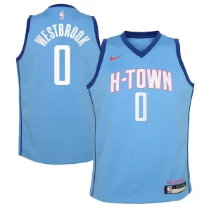 Estupendo Magnífico Encantador Russell Westbrook Houston Rockets Nike Youth 2020/21 Swingman Jersey Blue City Edition  para la gran final