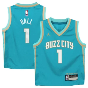 Genial Perfecto LaMelo Ball Charlotte Hornets Jordan Brand Preschool 2023/24 Swingman Replica Jersey City Edition Teal  para la gran final