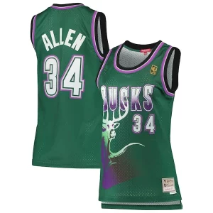 Fácil de llevar Moderno Ideal Ray Allen Milwaukee Bucks Women's 1996/97 Hardwood Classics Swingman Jersey Green  para la gran final