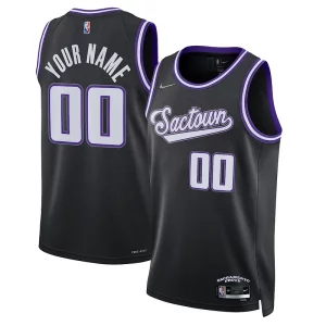 Práctico Sacramento Kings Nike 2021/22 Swingman Custom Jersey City Edition Black  para la gran final