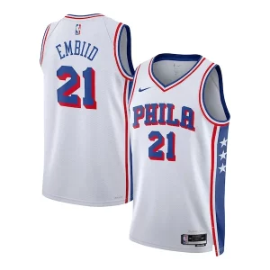 Sofisticado Chulo Joel Embiid Philadelphia 76ers Nike Youth Swingman Jersey Association Edition White  para la gran final