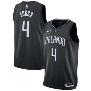 Práctico Duradero Jalen Suggs Orlando Magic Nike Unisex 2022/23 Swingman Jersey City Edition Black  para la gran final