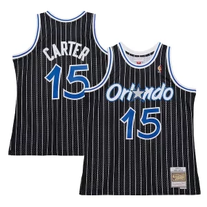 Hermoso Práctico Fácil de llevar Vince Carter Orlando Magic 2009/10 Hardwood Classics Swingman Jersey Black  para la gran final