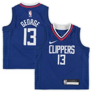 Lujoso Hermoso Paul George LA Clippers Nike Toddler 2020/21 Replica Jersey Icon Edition Royal  para la gran final