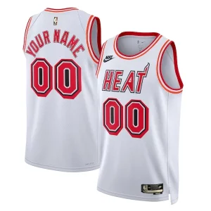 Sofisticado Moderno Versátil Miami Heat Nike Unisex 2022/23 Custom Swingman Jersey Classic Edition White  para la gran final