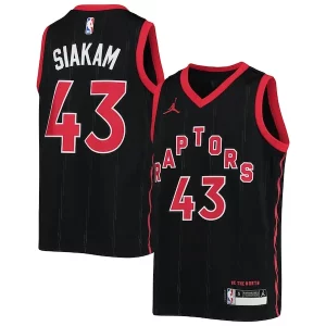 Magnífico Práctico Pascal Siakam Toronto Raptors Jordan Brand Youth 2020/21 Swingman Jersey Statement Edition Black  para la gran final