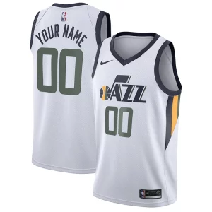 Lujoso Resistente Delicioso Utah Jazz Nike Swingman Custom Jersey Association Edition White  para la gran final