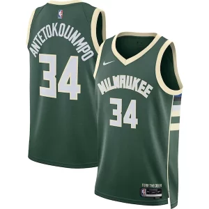 Atractivo Fantástico Chulo Giannis Antetokounmpo Milwaukee Bucks Nike Unisex Swingman Jersey Icon Edition Hunter Green/White  para la gran final