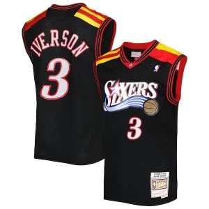 Comodo Allen Iverson Philadelphia 76ers Hardwood Classics 2006/07 Swingman Jersey Black  para la gran final