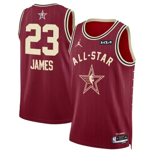 Fantástico Original LeBron James Jordan Brand Unisex 2024 NBA All Star Game Swingman Jersey Crimson  para la gran final