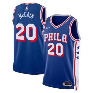 Bonito Jared McCain Philadelphia 76ers Nike Swingman Jersey Icon Edition Royal  para la gran final
