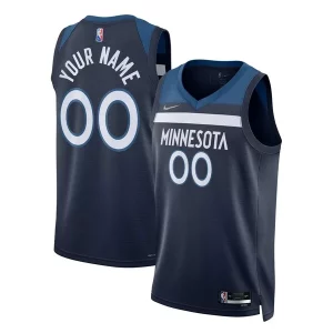 Increíble Atractivo Minnesota Timberwolves Nike 2021/22 Diamond Swingman Custom Jersey Icon Edition Navy  para la gran final