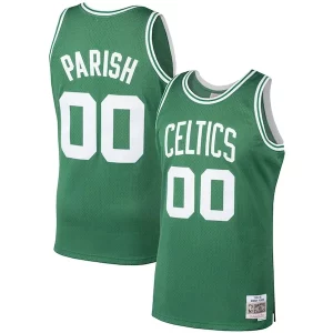 Maravilloso Hermoso Robert Parish Boston Celtics 1985/86 Hardwood Classics Swingman Jersey Kelly Green  para la gran final