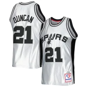Duradero Fácil de llevar Tim Duncan San Antonio Spurs 1998/99 Hardwood Classics 75th Anniversary Swingman Jersey Platinum  para la gran final