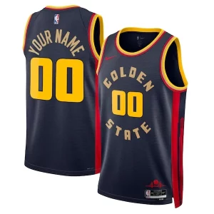 Original Golden State Warriors Nike Unisex 2024/25 Custom Swingman Jersey City Edition Navy  para la gran final