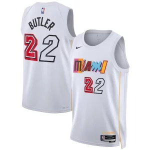 Versátil Resistente Único Jimmy Butler Miami Heat Nike Unisex 2022/23 Swingman Jersey City Edition White  para la gran final