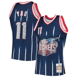 Delicioso Duradero Único Yao Ming Houston Rockets 2002/03 Hardwood Classics NBA 75th Anniversary Diamond Swingman Jersey Navy  para la gran final