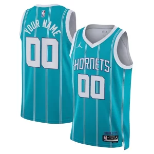 Hermoso Clásico Maravilloso Charlotte Hornets Jordan Brand Unisex Swingman Custom Jersey Teal Icon Edition  para la gran final
