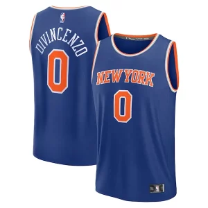 Fácil de llevar Perfecto Comodo Donte DiVincenzo New York Knicks Fast Break Replica Player Jersey Icon Edition Royal  para la gran final