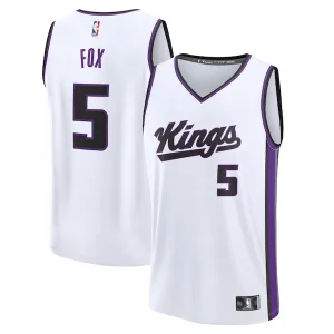 Delicioso Resistente De'Aaron Fox Sacramento Kings Fast Break Replica Player Jersey Association Edition White  para la gran final