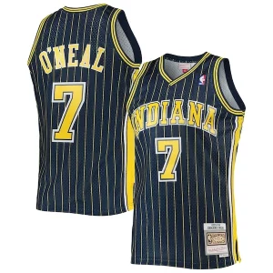 Práctico Genial Clásico Jermaine O'Neal Indiana Pacers 2003/04 Hardwood Classics Swingman Jersey Navy  para la gran final