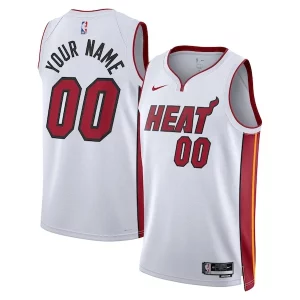 Robusto Bonito Resistente Miami Heat Nike Unisex Swingman Custom Jersey White Association Edition  para la gran final