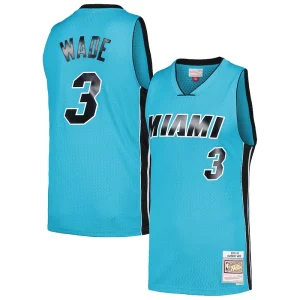 Cool Fantástico Dwyane Wade Miami Heat Hardwood Classics 2005/06 Tropical Swingman Jersey Blue  para la gran final