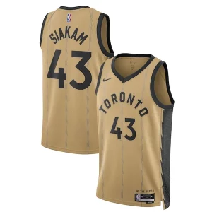 Cool Clásico Genial Pascal Siakam Toronto Raptors Nike Unisex 2023/24 Swingman Jersey Gold City Edition  para la gran final