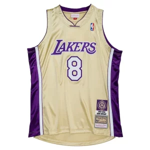 Fácil de llevar Kobe Bryant Los Angeles Lakers Hall of Fame Class of 2020 #8 Authentic Jersey Gold/Purple  para la gran final