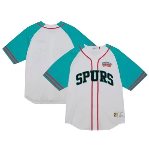 Delicioso Genial Fácil de llevar San Antonio Spurs Practice Day Baseball Jersey White  para la gran final