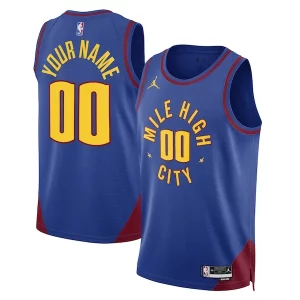 Clásico Delicioso Moderno Denver Nuggets Jordan Brand Unisex 2022/23 Swingman Custom Jersey Statement Edition Blue  para la gran final