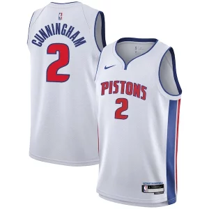 Exquisito Práctico Cade Cunningham Detroit Pistons Nike Youth Swingman Jersey Association Edition White  para la gran final
