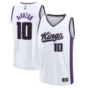 Fantástico Lujoso Moderno DeMar DeRozan Sacramento Kings Youth Fast Break Replica Player Jersey Association Edition White  para la gran final