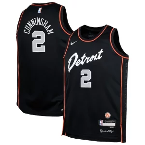 Robusto Delicioso Maravilloso Cade Cunningham Detroit Pistons Nike Youth Swingman Replica Jersey City Edition Black  para la gran final