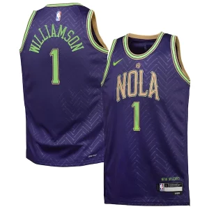 Único Zion Williamson New Orleans Pelicans Nike Youth 2024/25 Swingman Player Jersey City Edition Purple  para la gran final