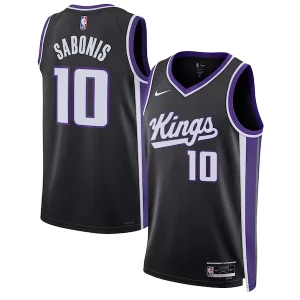 Hermoso Práctico Encantador Domantas Sabonis Sacramento Kings Nike Unisex Swingman Jersey Icon Edition Black  para la gran final