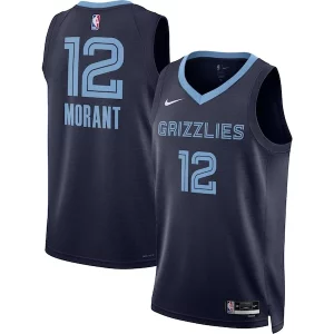 Comodo Ja Morant Memphis Grizzlies Nike Unisex Swingman Jersey Icon Edition Navy/White  para la gran final