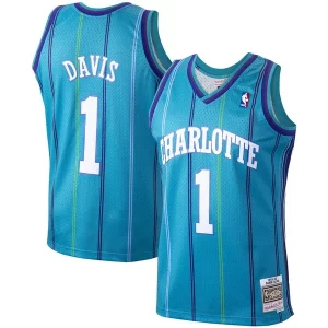 Práctico Baron Davis Charlotte Hornets 1999/00 Hardwood Classics Swingman Jersey Teal  para la gran final