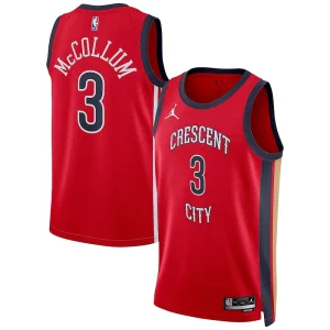 Duradero Versátil Fantástico CJ McCollum New Orleans Pelicans Jordan Brand Unisex Swingman Jersey Statement Edition Red  para la gran final