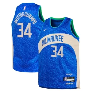 Robusto Giannis Antetokounmpo Milwaukee Bucks Nike Youth Swingman Replica Jersey City Edition Royal  para la gran final