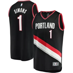 Increíble Elegante Anfernee Simons Portland Trail Blazers Youth Fast Break Player Jersey Icon Edition Black  para la gran final