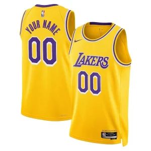 Increíble Duradero Estupendo Los Angeles Lakers Nike Unisex Swingman Custom Jersey Gold Icon Edition  para la gran final