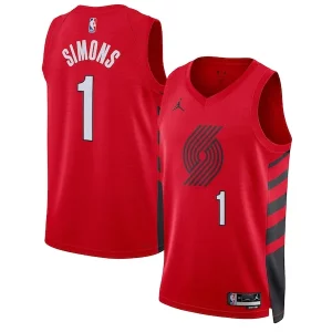 Magnífico Fácil de llevar Ideal Anfernee Simons Portland Trail Blazers Jordan Brand Unisex Swingman Jersey Statement Edition Red  para la gran final
