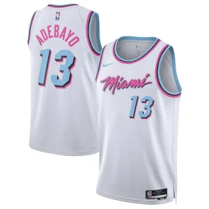 Encantador Bam Adebayo Miami Heat Nike Unisex 2024/25 Swingman Player Jersey City Edition White  para la gran final